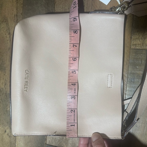 Cate Riley -  Leather Crossbody Bag in Blush - Picture 8 of 14